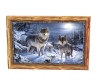 Wolves in Snow Frame
