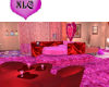 Pink heart room