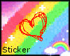 Colorfull animated heart