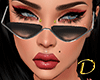D| Glasses Black
