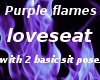 purple flame couch