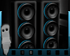 ES Blk/Blu Anim Speakers