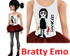 Kids emo goth brat dress