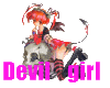 Devil cute girl sticker