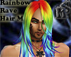 Rainbow Rave Hair M