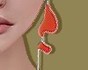 Orange Dip Earrings