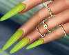 [P]- Green Nails