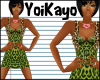 YK| Cheetah Dress Lime