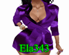 E+Purple Satin Robe