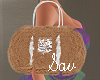 Tan/White Fur Bag