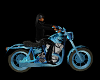 Blue Motor Cycle