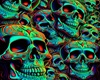 Neon Skull W Tats M