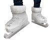 WHITE ICE SKATE BOOTS