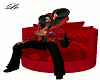 Red Heart V Chair
