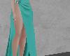A~ Teal Split Skirt