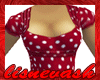 (L) Red Polka Dots Dress