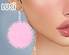 ♥ Fur Pink Earring
