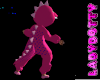 dotty dino suit pink