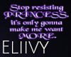Resisting Princess