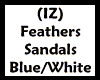 (IZ) Feathers Blue/White