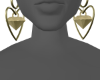 VF love earrings gold