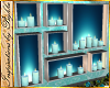 I~Teal Wall Candles