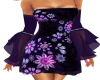 Dk Purple Dress W Flower