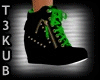 (T3) Blk&Green Shoe