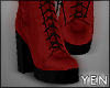 ¥ Red Heel Boots