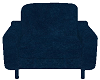 modern chair deep blue