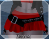 T*Red Skirt/Belt