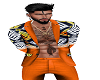 Orange tribal african