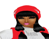 Red Northface Hat/Hair 2