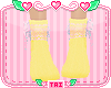 🐢 Yellow/Pink Socks