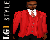 LG1 Red 3 pc Suit