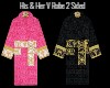 2 Sided V Robe His&Hers