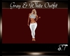 S.T GRAY & WHITE OUTFIT