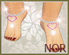 {N} ankle heart pink !!