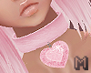 REMY Pink Heart Collar