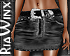 Wx:Black Denim Skirt