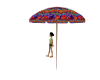 Hippie Tie Dye Umbrella