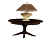 Wood Table/lamp