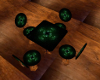 Green Clover Table Set