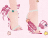 Pink Bow Plaid Shoes ~