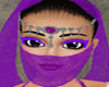 veil face purple arabic
