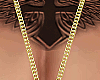 Ace Of Spades Gold Chain