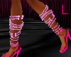 (Ok)Multi Anklets Pink L