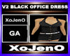 V2 BLACK OFFICE DRESS