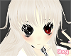 ♡ anime head blk/red
