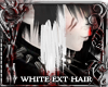 ! white Extension hair